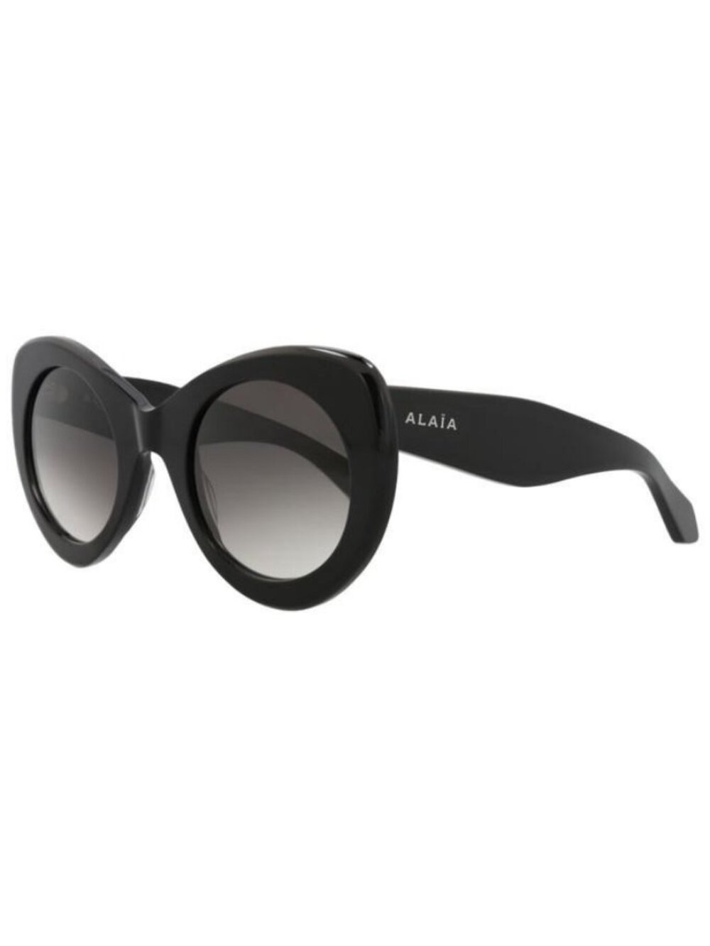New Alaia Womens Cat Eye Black Black Grey Fashion Designer Sunglasses